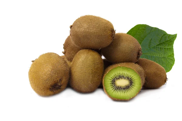 stock image Kiwifruit harvest on white background