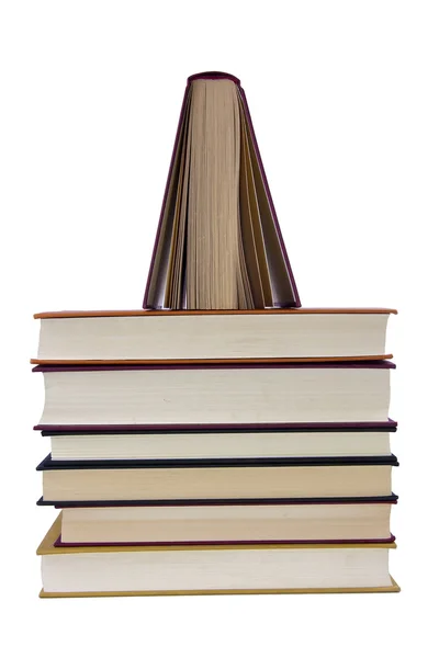 Books isolated on white background — Stock Photo, Image