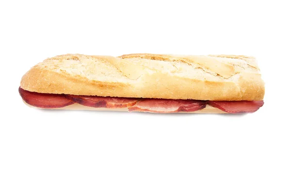 Sandwich sur fond blanc — Photo