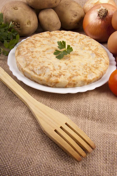 Stock image Spanish potato omelette