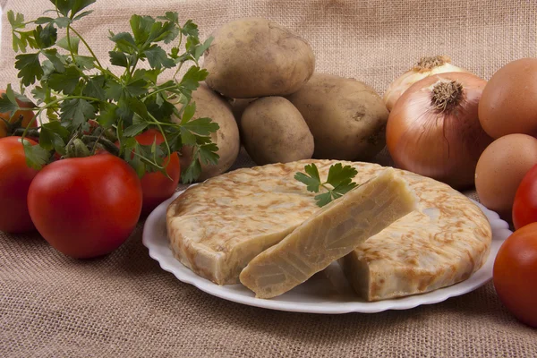 Spanish potato omelette — Stock Photo, Image