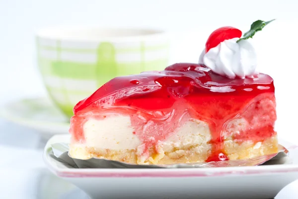 Strawberry cheesecake — Stock Photo, Image