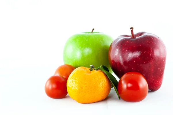 Miscela frutta isolata — Foto Stock