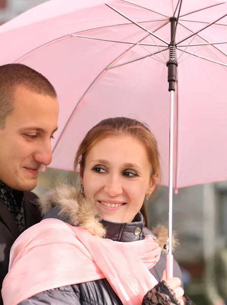 Under umbrella — Stock Photo, Image