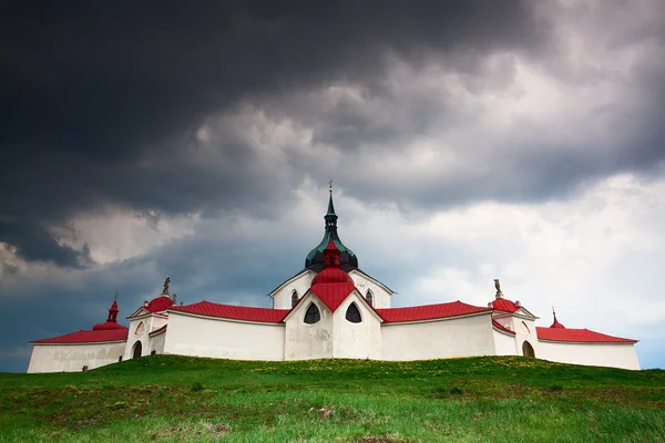 The pilgrimage church zelena hora — Stockfoto