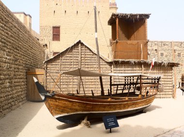 Traditional wooden arabic ship clipart