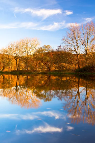 Podzimní řeka — Stock fotografie
