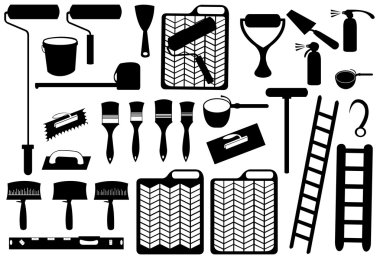 Painting tools clipart