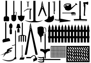 Garden tools clipart