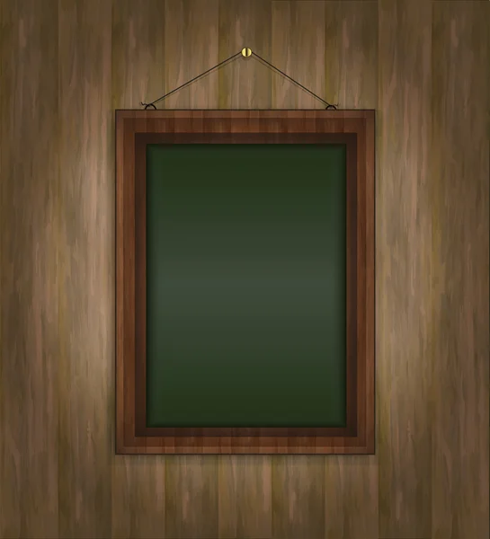 Frame houten beeld groen — Stockvector