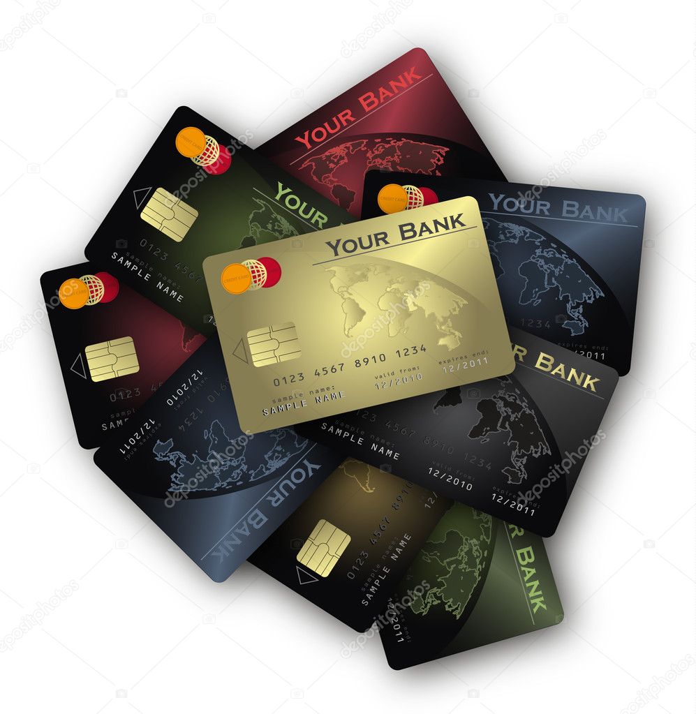 Vector Credit card Colors collection