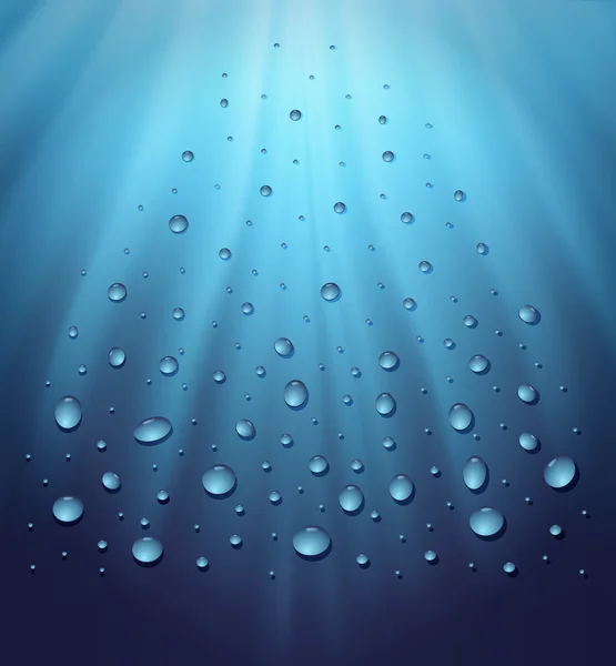 Raster water blue background drops — Stock Photo, Image