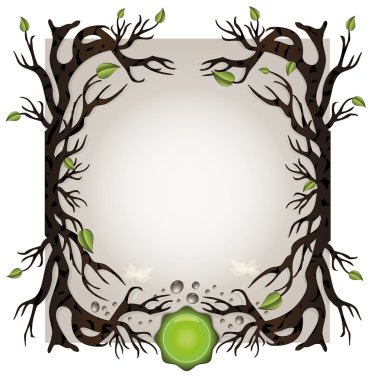 Raster Bio background tree clipart