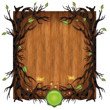 Raster Bio background Wood clipart