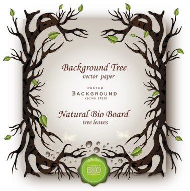 Vector Bio background tree clipart