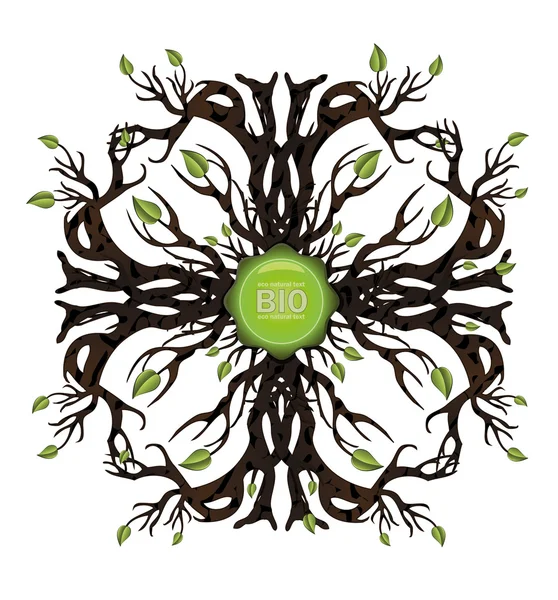 Vector Bio tree icon — Stock Vector