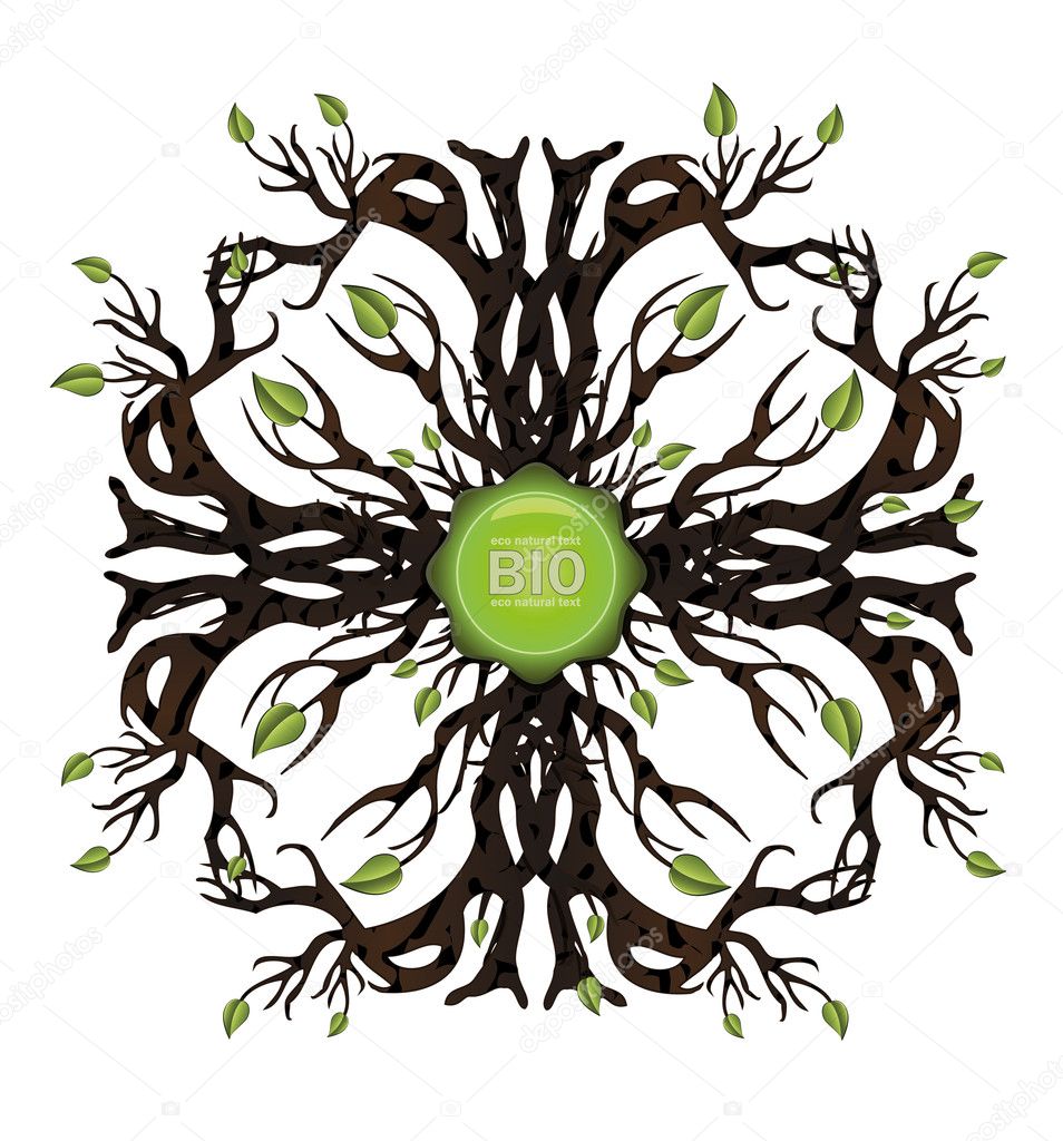 Vector Bio tree icon
