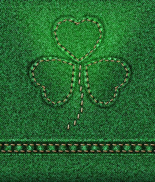 Raster Jeans St. Patrick dag Shamrock — Stockfoto