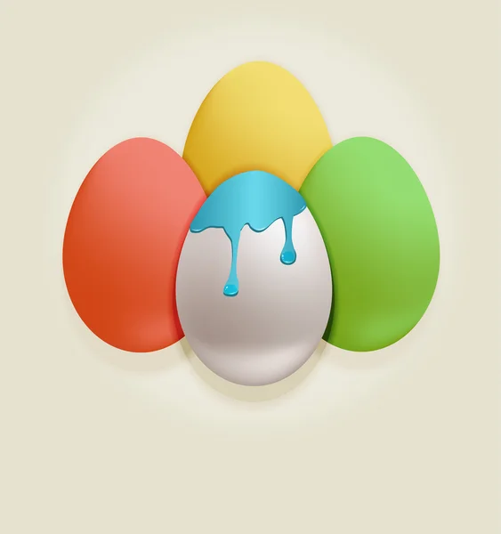 래스터 부활절 계란 색 — 스톡 사진