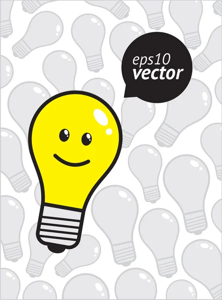 Šťastný lampa — Stockový vektor