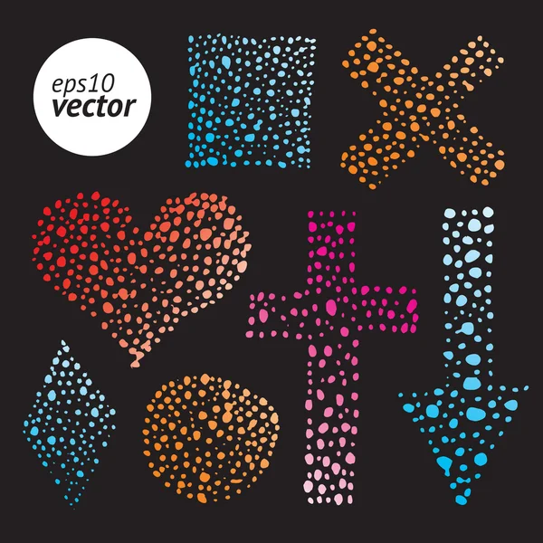 Uppsättning vektorformer — Stock vektor