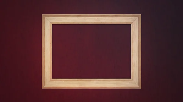 Frame on wooden background — Stock Photo, Image