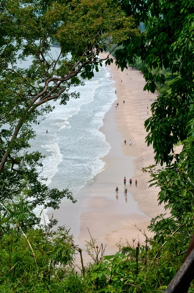 The view on the Ao-Nang Beach in a forest frame — Stock Photo, Image
