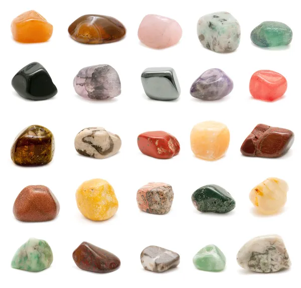 Pedras preciosas semipreciosas Fotografias De Stock Royalty-Free