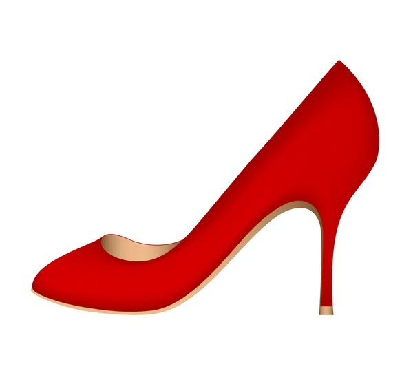Chaussure rouge de luxe — Image vectorielle