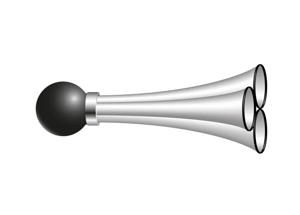 Air horn (triple bell) — Stock Vector