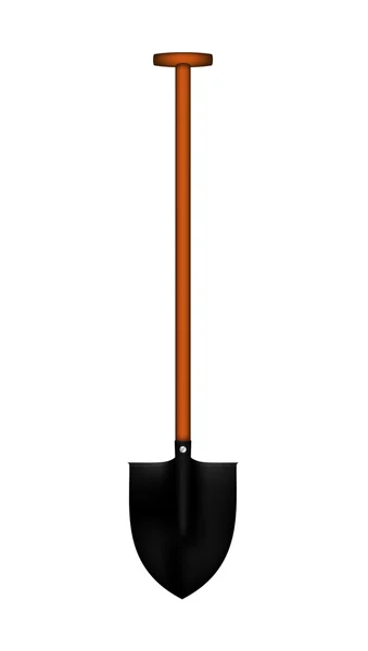 Trädgård shovel - spade — Stock vektor