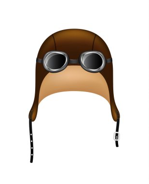 Retro hat and goggles clipart