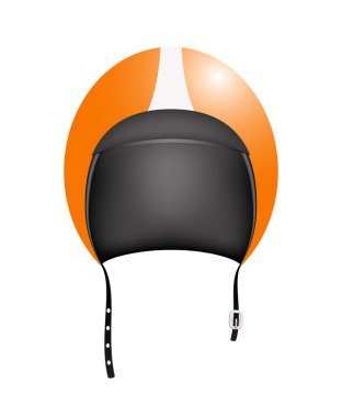 Retro motorcycle helmet clipart