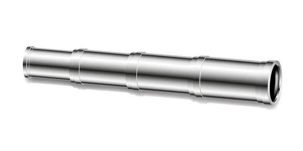 Zilver (metaal) spyglass — Stockvector