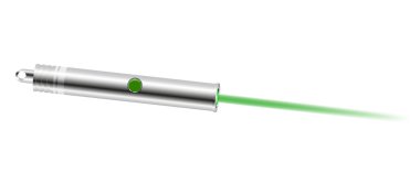 Laser pointer with green light clipart