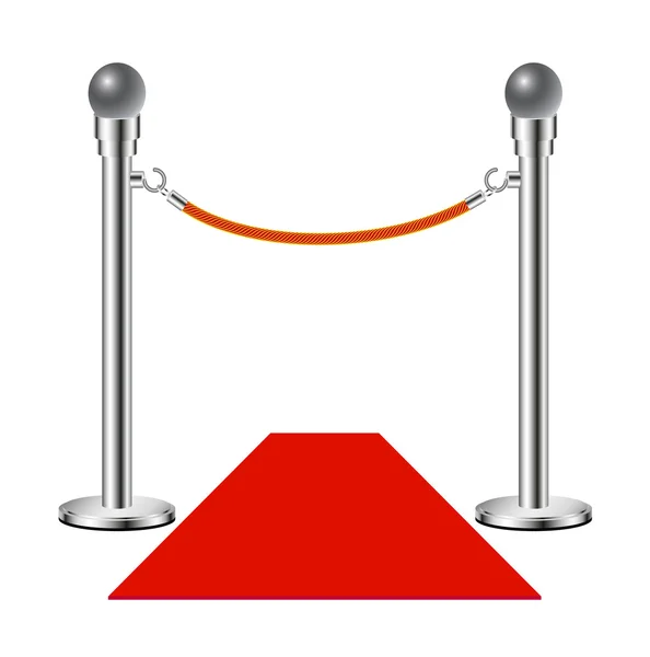 Red carpet  No entry — Stock Vector