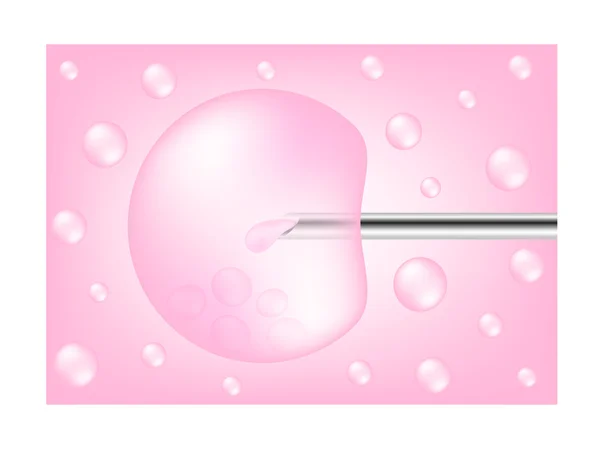Procédé de fécondation in vitro — Image vectorielle