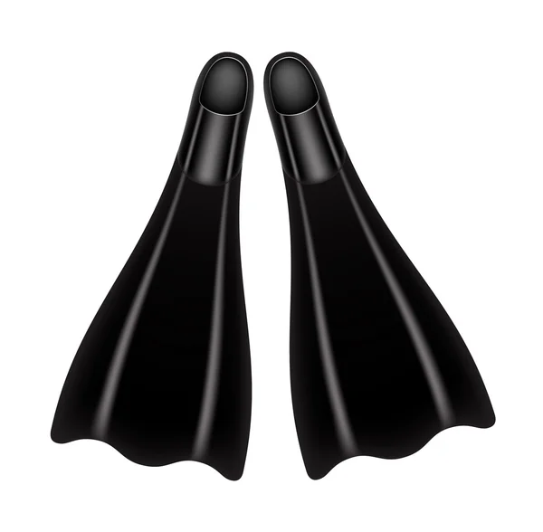 Pantoufles de couleur noire — Image vectorielle