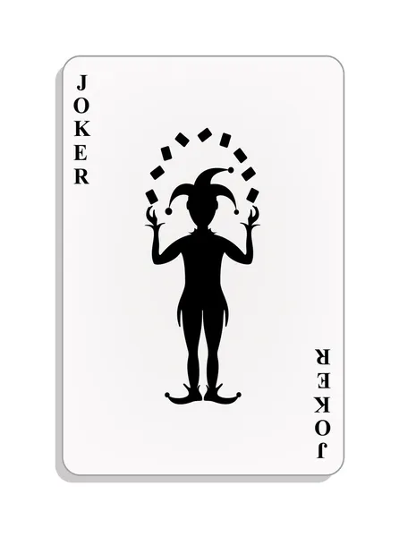 Hraní karet - žolík — Stockový vektor
