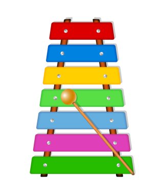 Colorful xylophone clipart
