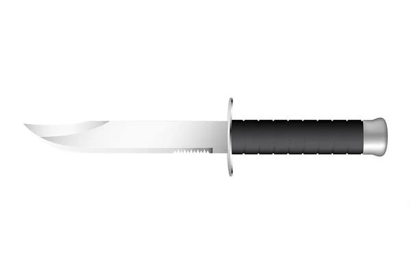 Kniv på vit bakgrund — Stock vektor