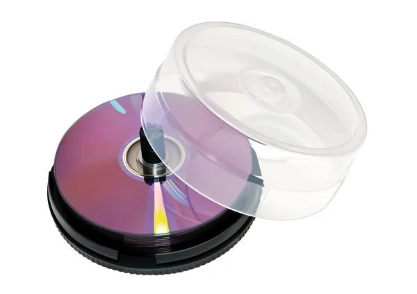 DVD en blanco — Vector de stock