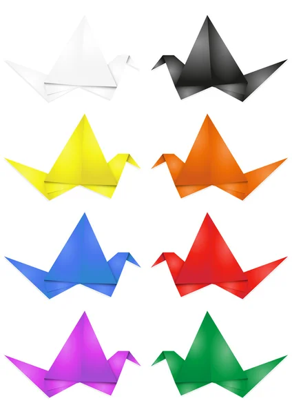 Ptaka origami — Wektor stockowy