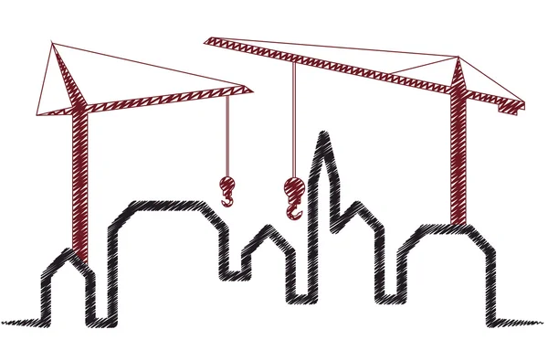 Guindaste skyline —  Vetores de Stock