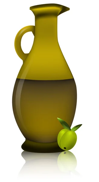 stock vector Olive oil bottle