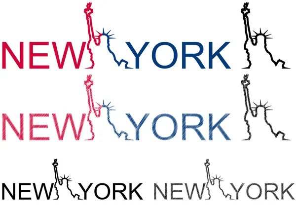 Socha svobody v New Yorku — Stockový vektor