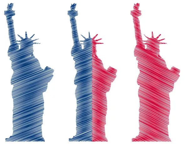 Statue new york liberté — Image vectorielle
