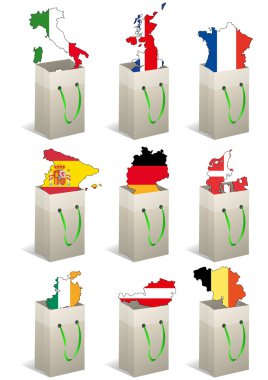 europe bags clipart