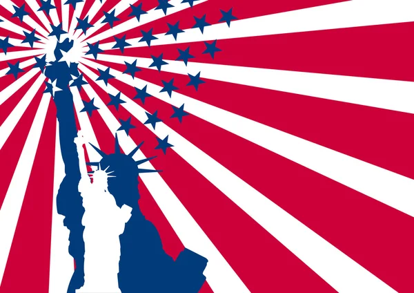 Etats-Unis drapeau liberté — Image vectorielle