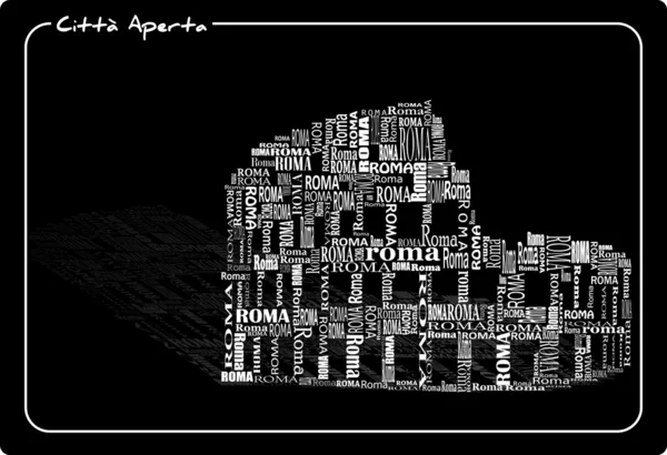 Abstrait colosseo — Image vectorielle